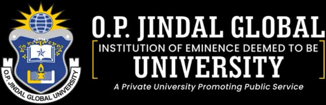 O.P. Jindal Global University Logo White